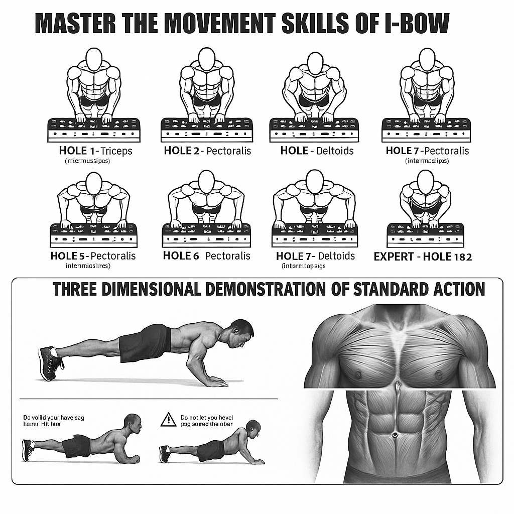 Portable Multifunctional Push-up Board