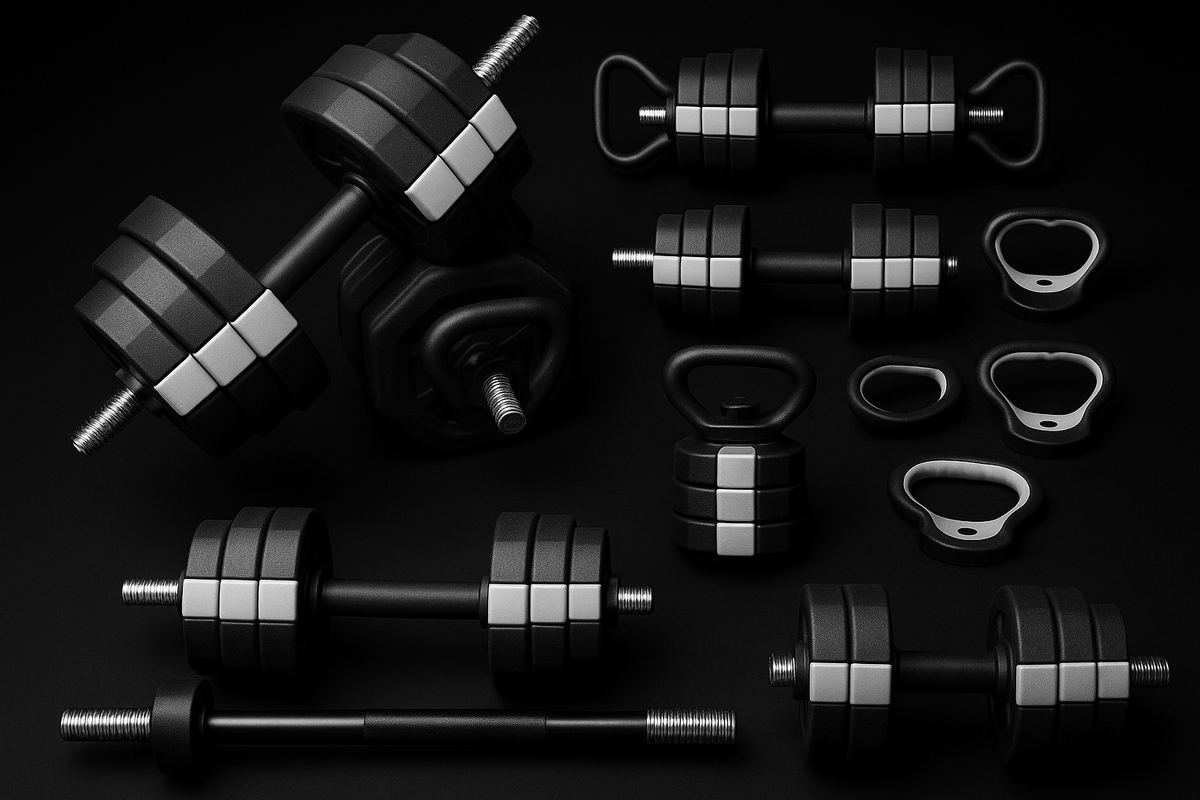 4 in 1 Adjustable Dumbbell Set