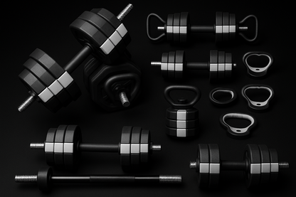 4 in 1 Adjustable Dumbbell Set